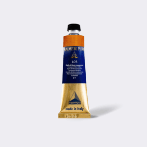 Maimeri Puro Transparent Mars Yellow 40 ml tube med varm, gyllen og transparent jordtone