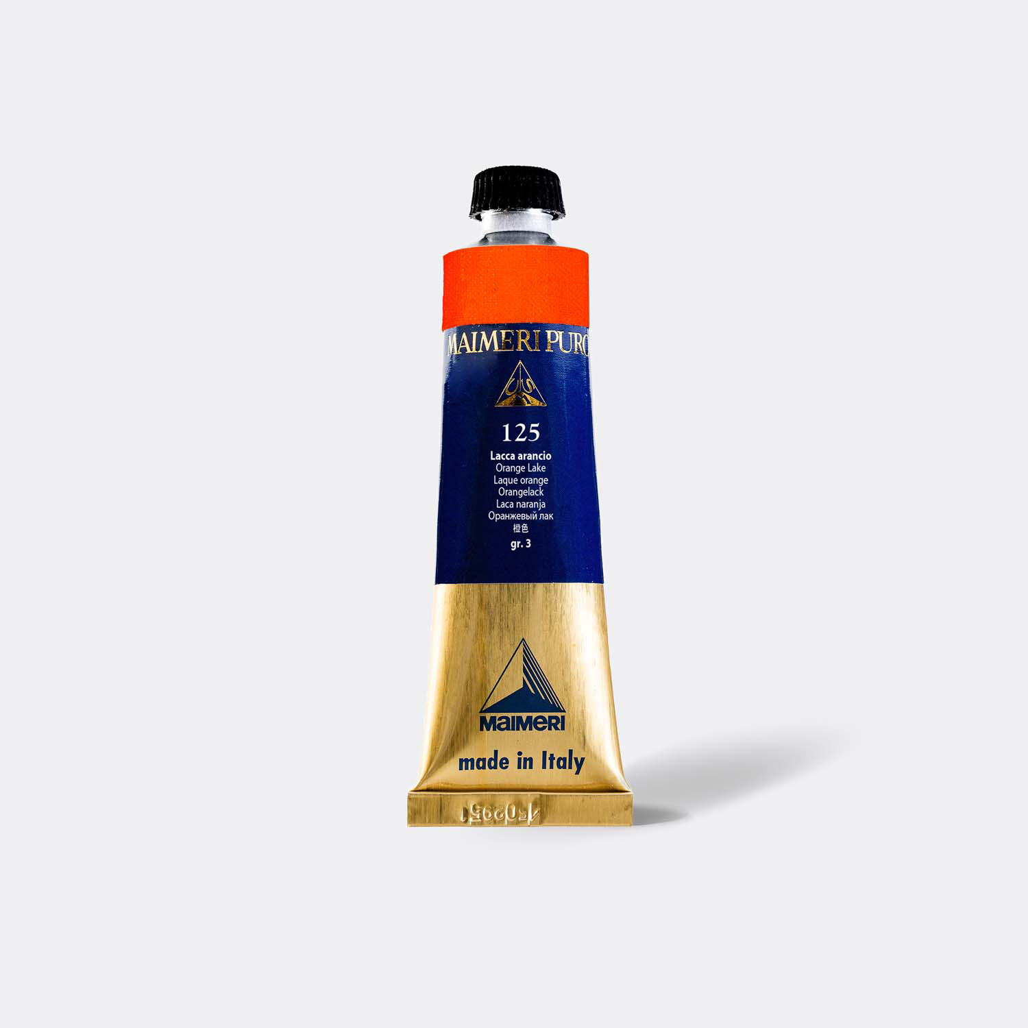 Maimeri Puro Orange Lake 40 ml oljemalingtube i klar, varm oransjetone
