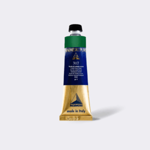 Maimeri Puro Cobalt Green Deep 40 ml oljemalingtube med høypigmentert mørk, intens grønn tone