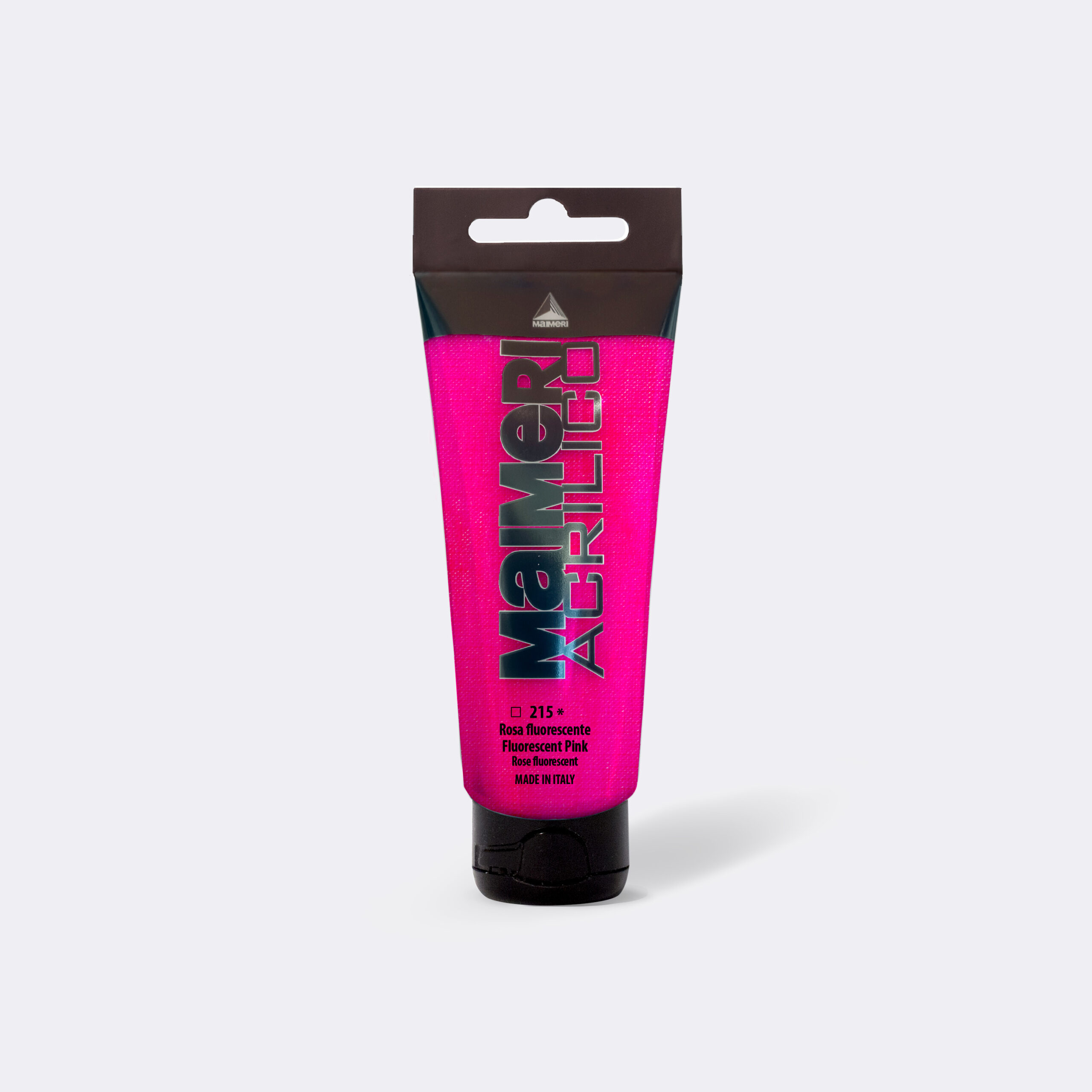 Maimeri Acrilico Fluorescent Pink 75 ml akrylmaling for kunstnere og hobby – neon-rosa tone, ikke lysekte