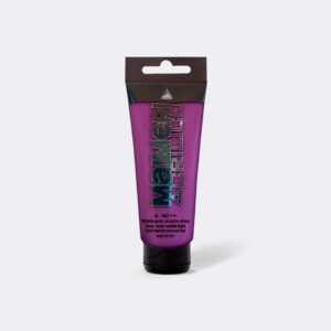 Maimeri Acrilico Perm Violet Reddish Light 75 ml akrylmaling – semi-ugjennomsiktig rød-lilla for kunstnere, kunststudenter og amatører med høy pigmentering og maksimal lysbestandighet.