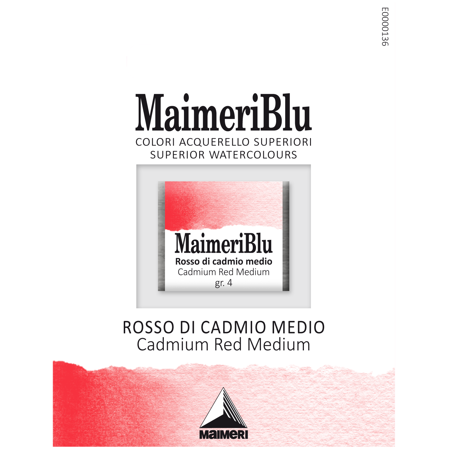 Blu Cadmium Red Medium 1/2 Pan