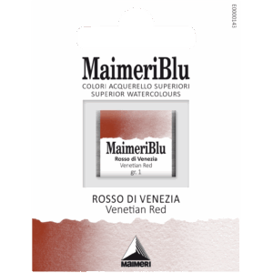 MaimeriBlu Venetian Red opa­k profesjonell akvarell i 1/2 pan