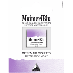 MaimeriBlu Ultramarine Violet semi-opaque profesjonell akvarell i 1/2 pan