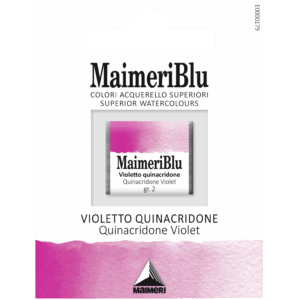 MaimeriBlu Quinacridone Violet profesjonell transparent akvarell i 1/2 pan
