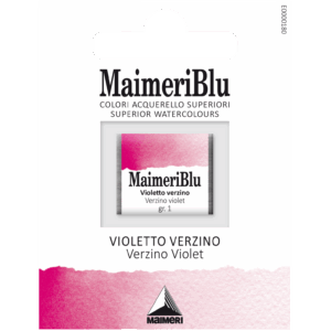 MaimeriBlu Verzino Violet opa­k profesjonell akvarell i 1/2 pan