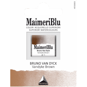 MaimeriBlu Vandyke Brown opak profesjonell akvarell i 1/2 pan