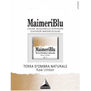 MaimeriBlu Raw Umber – Profesjonell Akvarell, 1/2 Pan