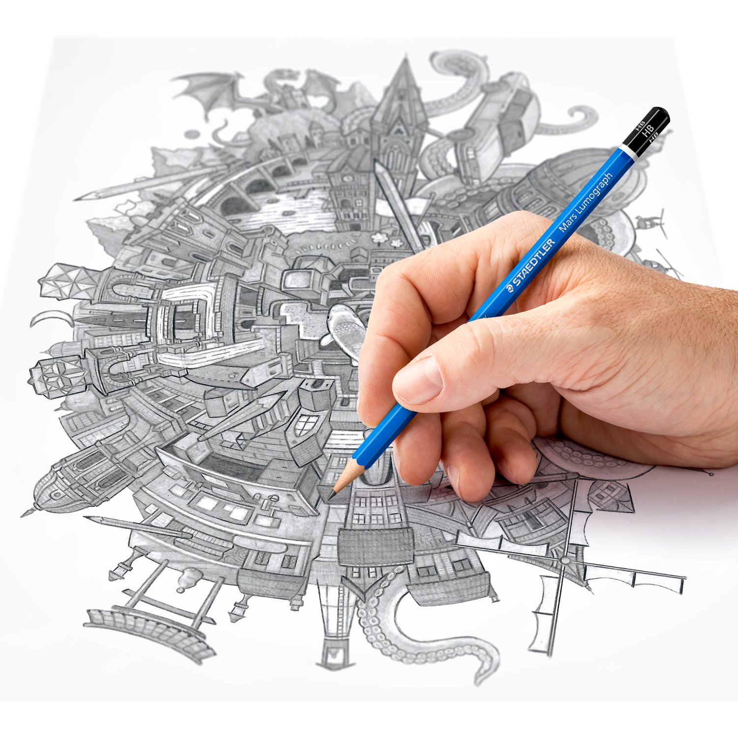 Pencil Mars Lumograph 4B - Bilde 2