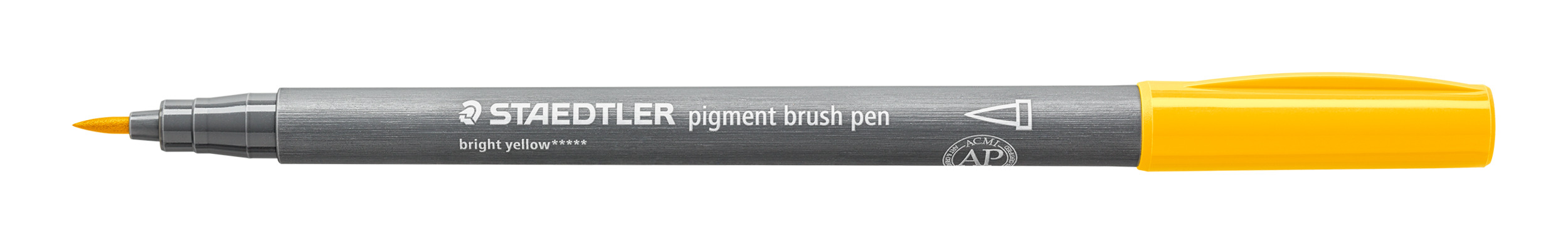 pigment brush pen bright yellow