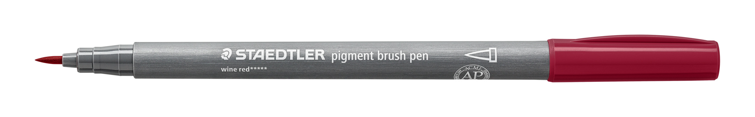 pigment brush pen wine red