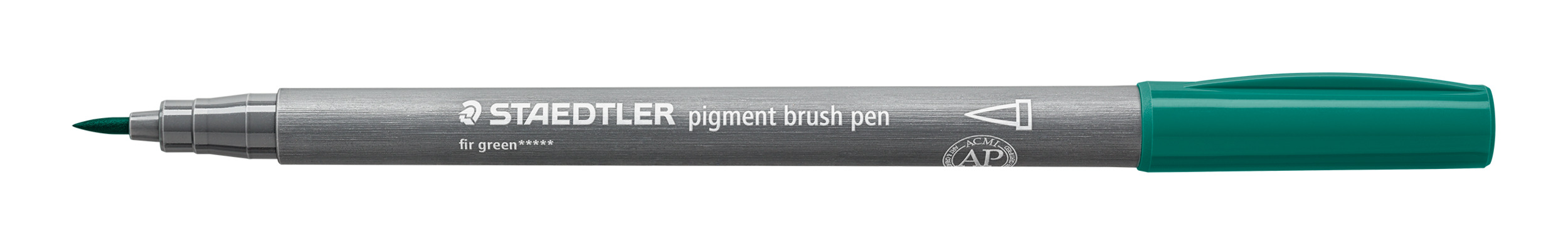 pigment brush pen fir green