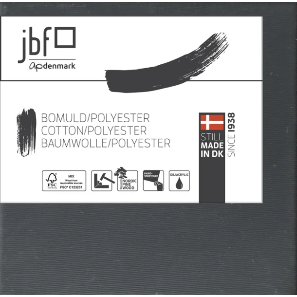 JBF Bomull/Polyester Grunnet svart, Størrelse 30x30 cm