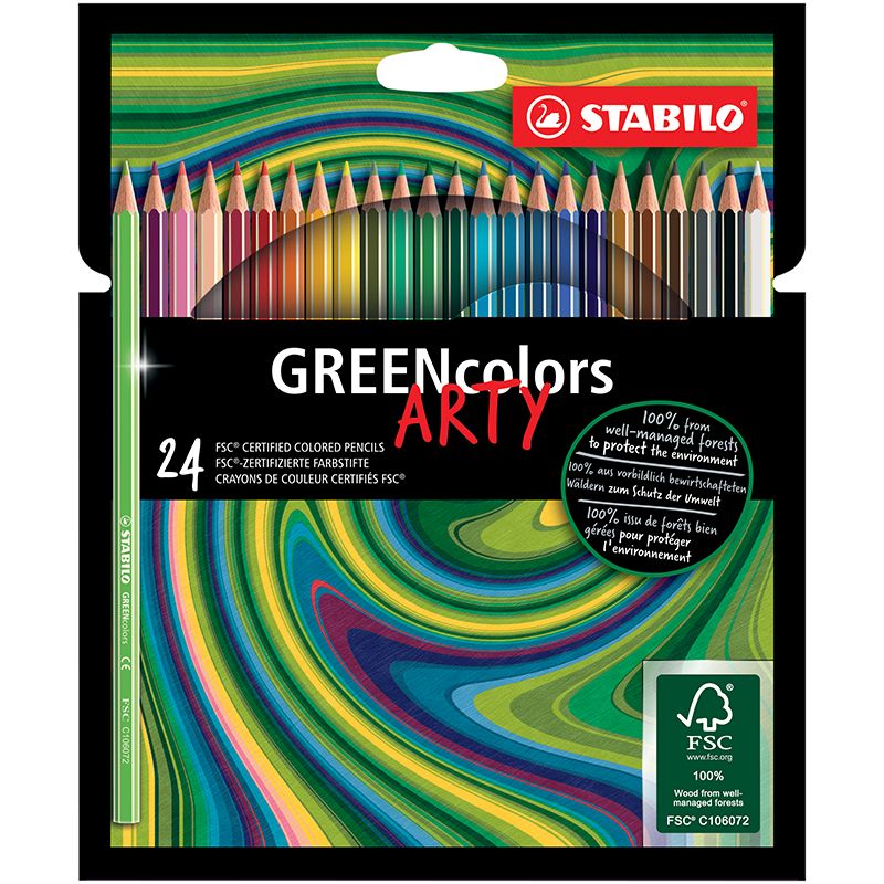 STABILO ARTY GREENcolors 24 Pakke