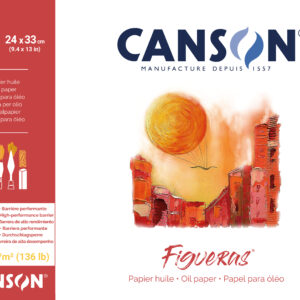 Figueras Lin Canvas Grain 24X33cm 290g Blokk 10 ark