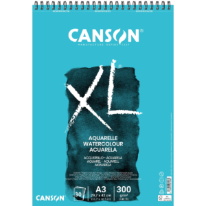 Canson XL akvarellblokk A3 300g Spiral 30ark