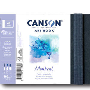 Kunstbok-med-spiralrygg-kortside-Montval-A5-300g-24-ark-landskapsformat