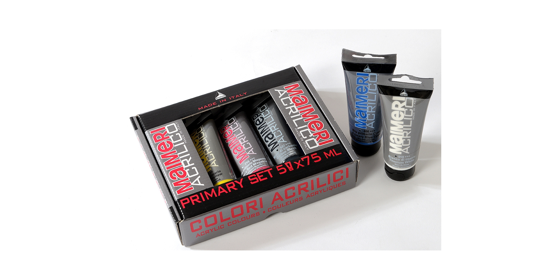 Acrilico Primærfarger sett 75 ml