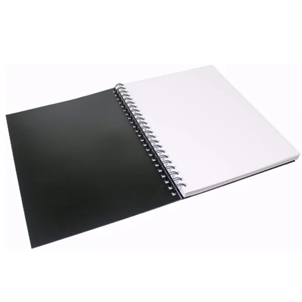 Docusmart skisseblokk A5 – 60 ark, 110 g, med PP-omslag og spiralbinding - Bilde 2