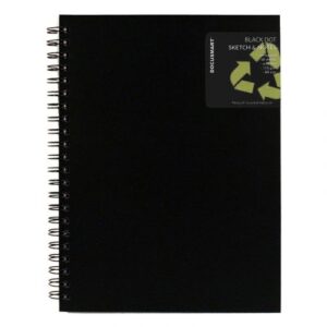 bnt-201510 Skisseblokk A5 Med PP Front Sort