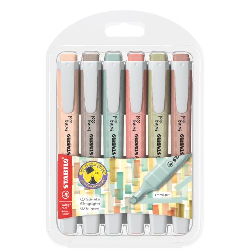 STABILO Swing Cool Nature 6stk sett