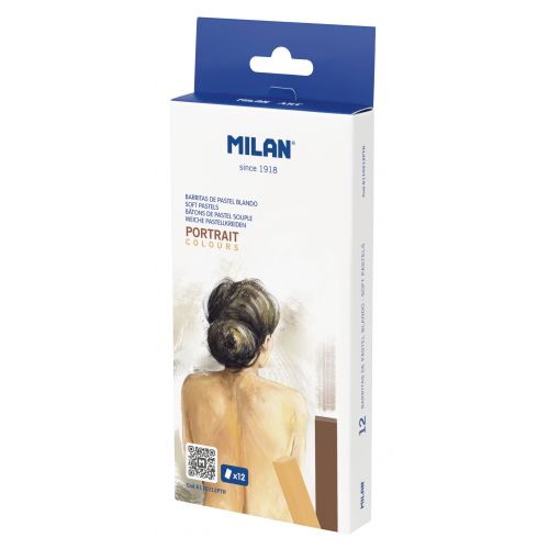 MILAN Art 12stk Pastellkritt Portrett