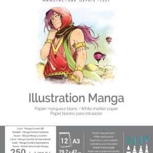 Illustration Manga A3 250G Blokk12ark