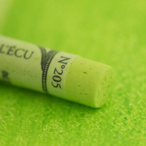 Apple Green 205 fra Sennelier, frisk grønn tørrpastell til botanikk og naturillustrasjoner.