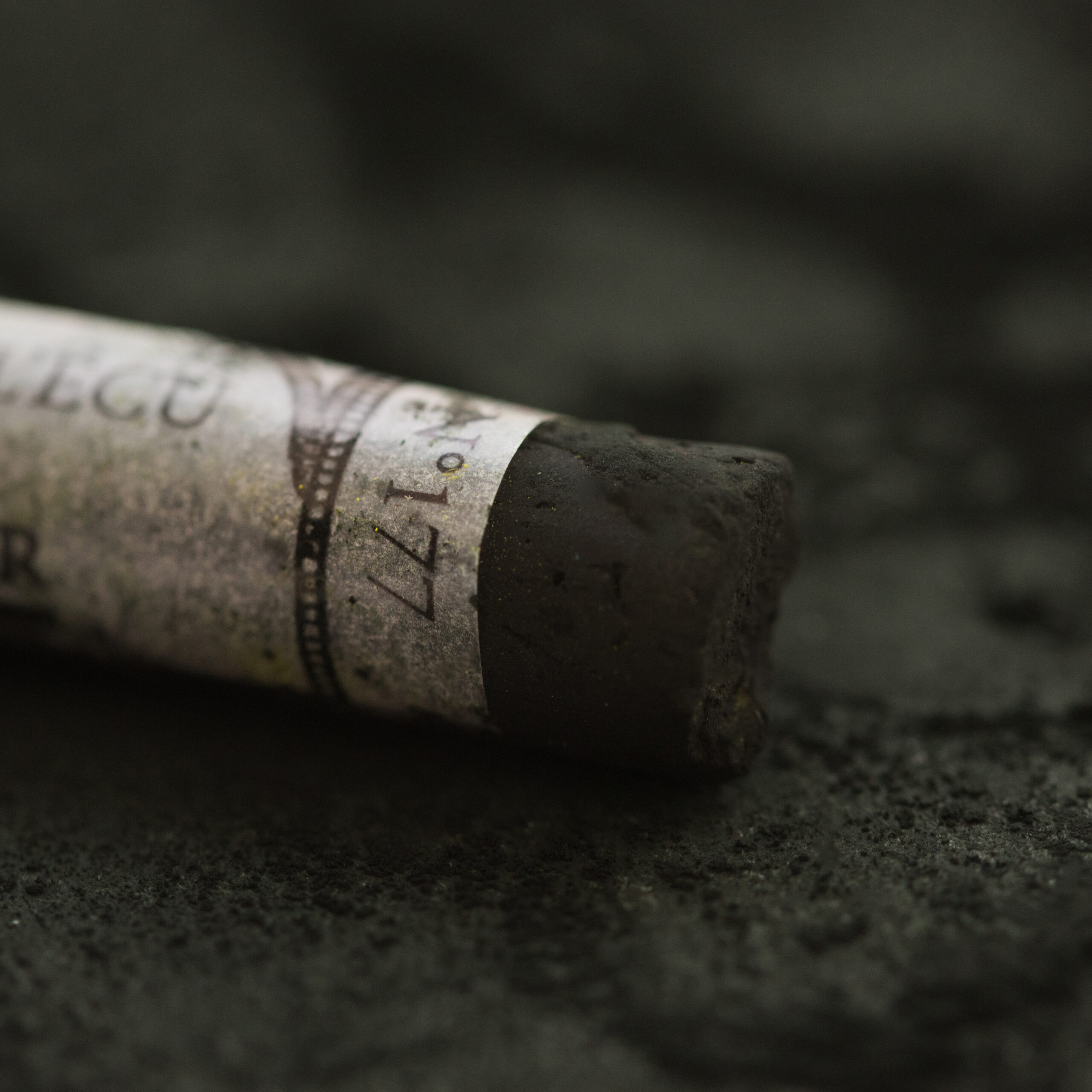 Mørk grønn Sennelier ekstra myk pastell for botanikk og landskap.