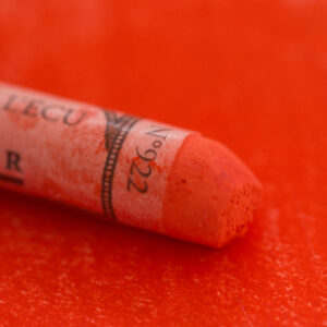 Sennelier Extra Soft tørrpastell Coral No 3, 922 i varm, lys korallrød tone med ekstra myk konsistens