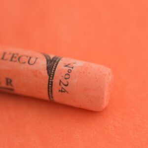 Sennelier Extra Soft tørrpastell Coral No 5, 924 i varm, dyp korallrød tone med ekstra myk konsistens