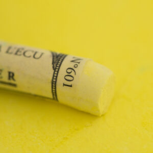 Sennelier Extra soft pastel single serie Lemon Yellow 601 i lys, frisk gul tone med ekstra myk konsistens