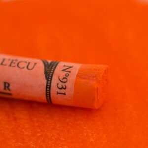 Sennelier Extra Soft tørrpastell Nasturtium Orange No 2, 931 i varm, klar oransje tone med ekstra myk konsistens