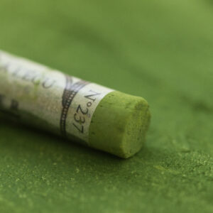 Olive Green 237 fra Sennelier, jordnær grønn tørrpastell til landskap og naturillustrasjoner.