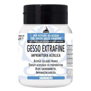 Maimeri Gesso Hvit 500 ml – akrylgrunning for lerret som gir jevn matt overflate og forbedrer fargegjengivelse