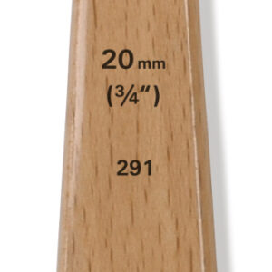 Flat, bred pensel i størrelse 20 fra Raphael Hobby & Loisirs med syntetiske børster for hobby- og malearbeid