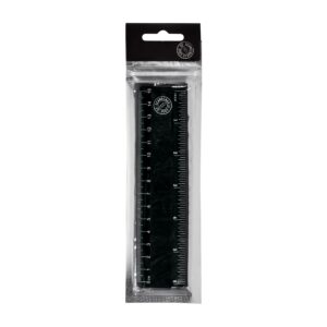 Edge of Scandinavia linjal 15 cm i myk svart plast, fleksibel og perfekt for pennal og kontorbruk.