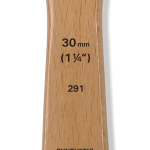 Flat, bred pensel i størrelse 30 fra Raphael Hobby & Loisirs med syntetiske børster for hobby- og malearbeid