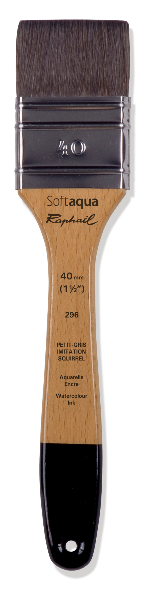 Flat pensel i størrelse 40 fra Softaqua Softaqua multimedia med syntetiske børster for akvarell og hobbybruk