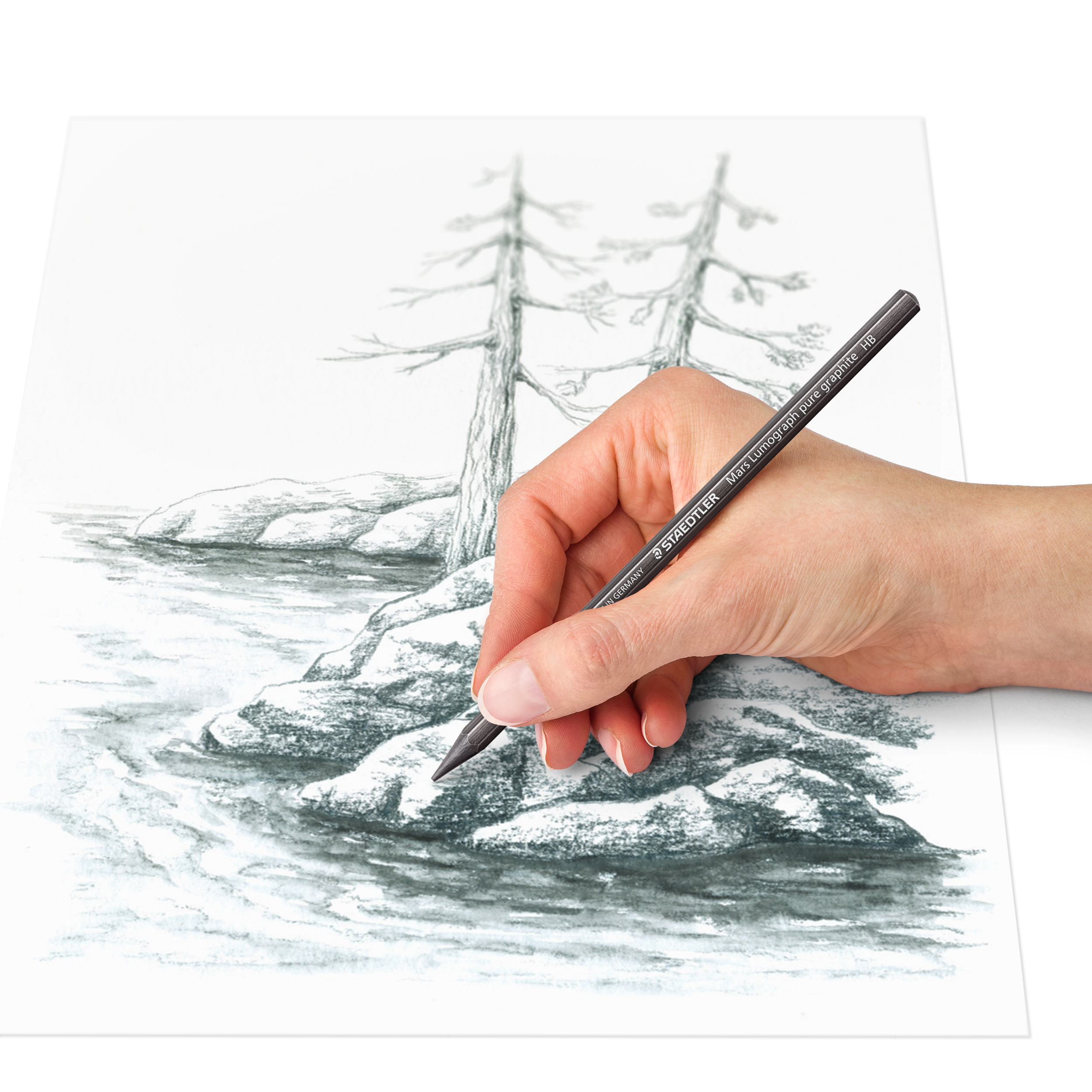 Staedtler Mars Lumograph pure graphite 6stk sett - Bilde 2