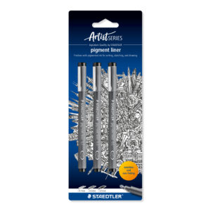 staedtler-pigment-liner-308s-9bk3d-3-penner-sort-pigmentblekk-vanntett