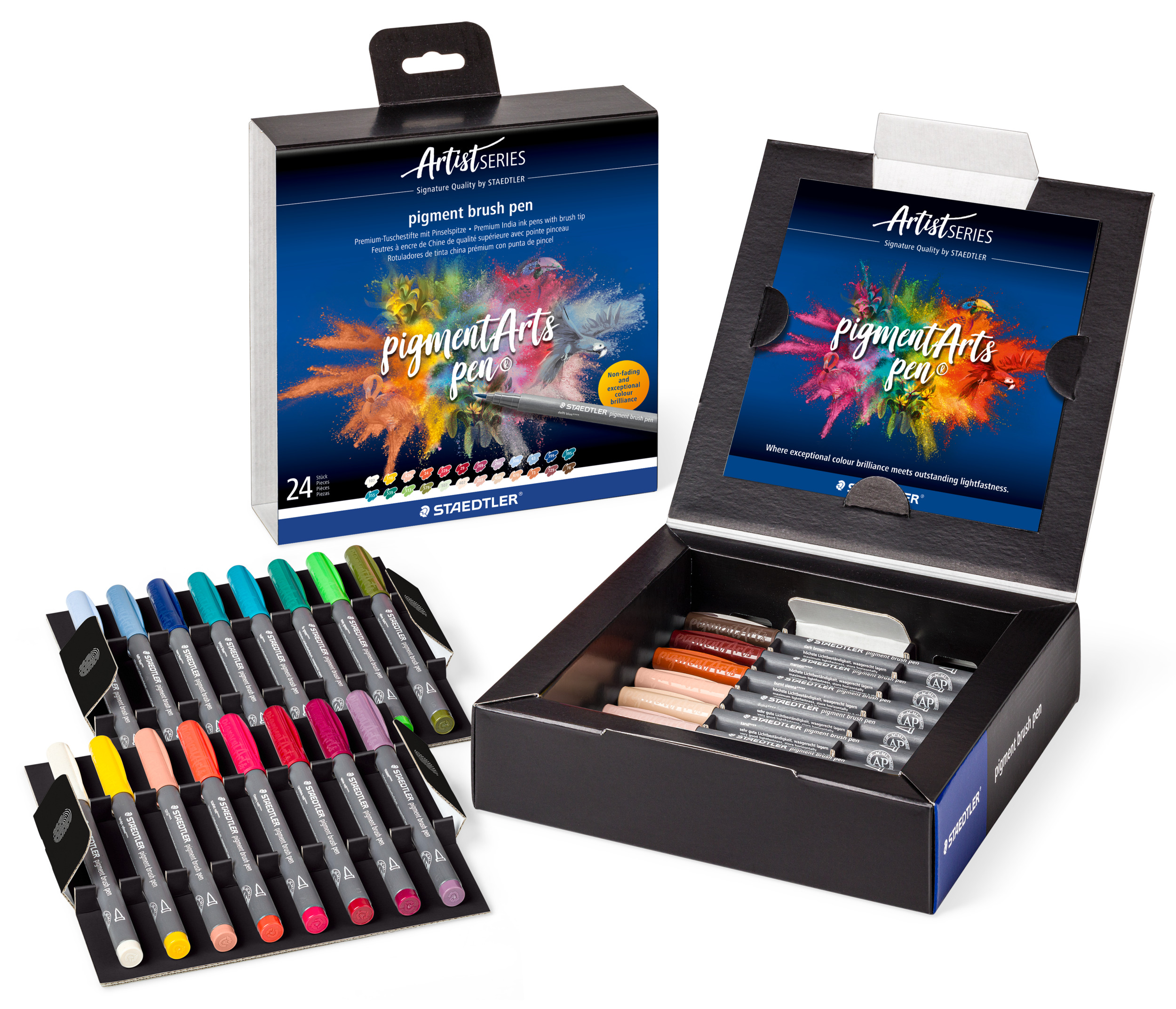 Staedtler Portrait Colours Brush Pen 24stk – Allsidig fargesett - Bilde 2