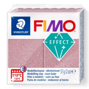 FIMO Galaxy Rose Gold 8010 – ovnsherdende modellkitt med glitrende rose gull Galaxy-effekt, 57 g