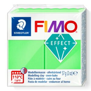 FIMO soft 8020 Neon Green ovnsherdende modellkitt i neon grønn leire, 57 g