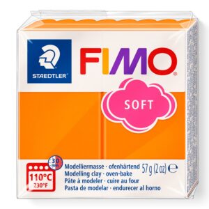 FIMO soft 8020 Tangerine (42) – ovnsherdende modellkitt i livfull oransje