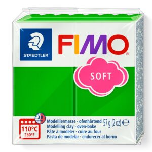 FIMO soft 8020 Tropical Green ovnsherdende modellkitt i tropisk grønn leire, 57 g