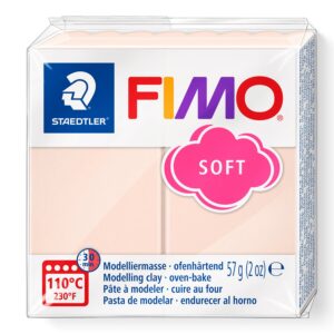 FIMO Soft Pale Pink 8020 – ovnsherdende modellkitt i myk og smidig lys rosa leire, 57 g