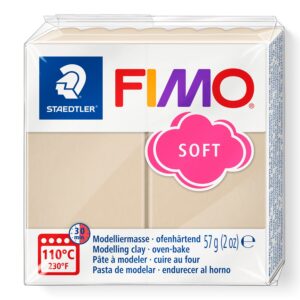FIMO Soft Sahara 8020 – ovnsherdende modellkitt i myk og smidig leire, 57 g