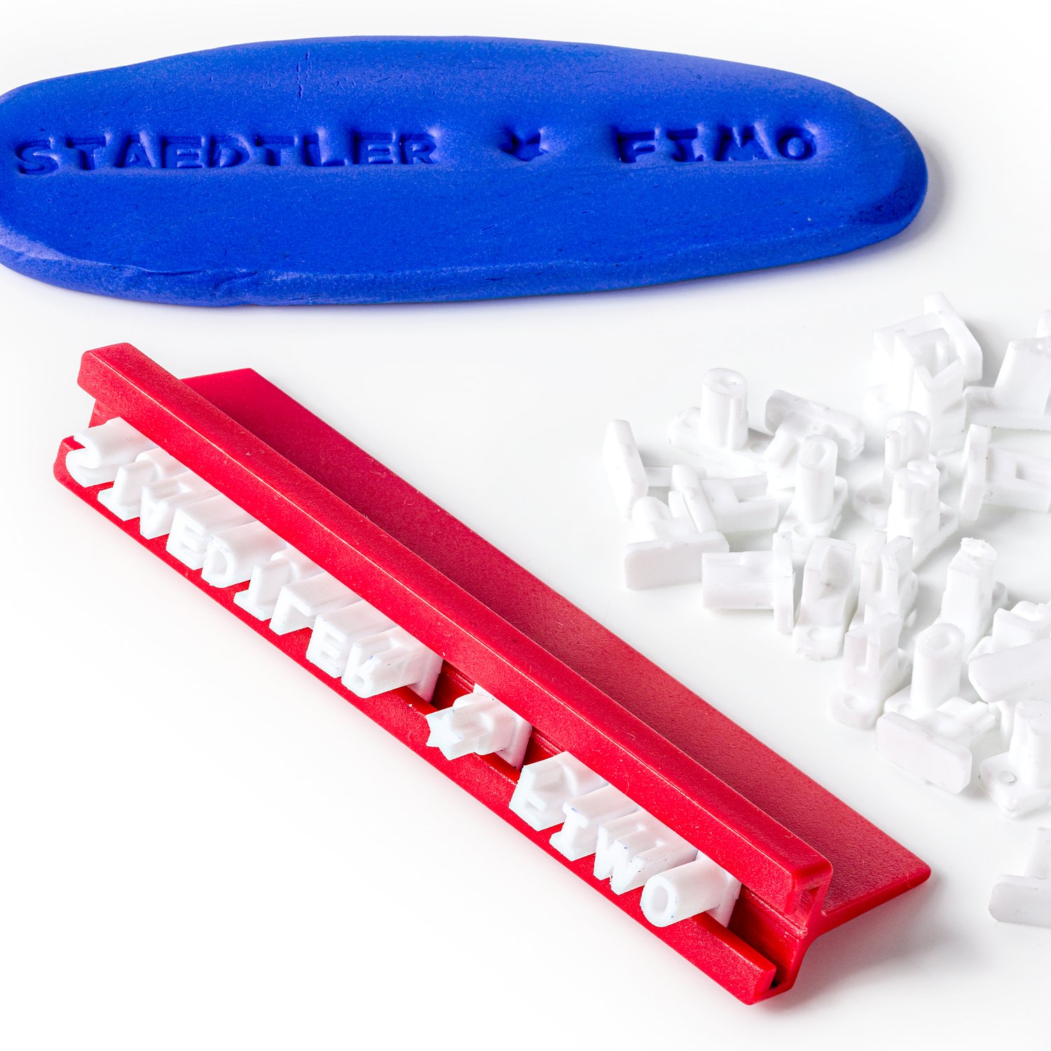 FIMO stempelsett for hobby og nybegynnere med 88 tegn for dekor og merking av polymerleire