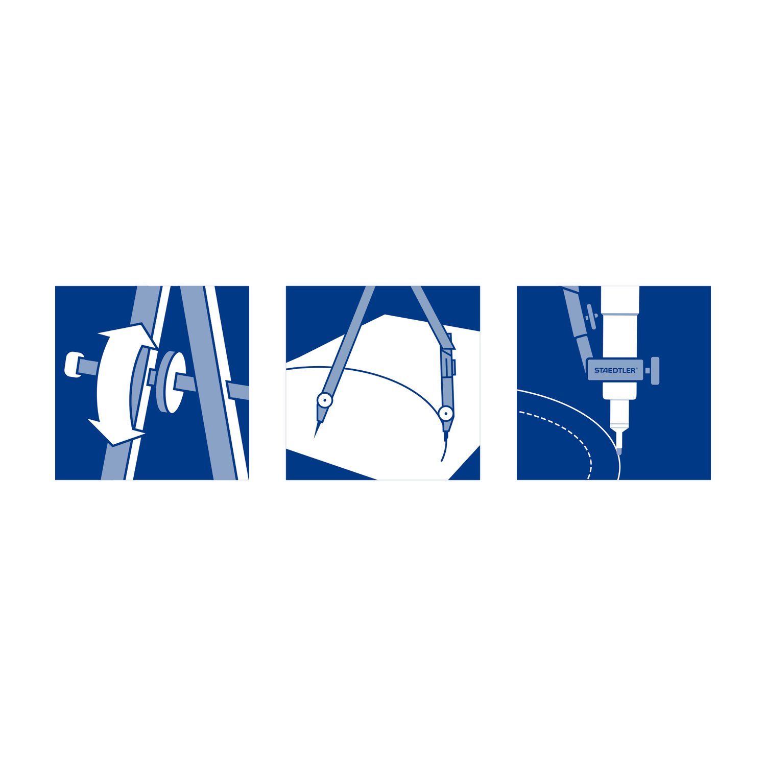 Staedtler Presisjonskompass Mars® Comfort 551 – komplett sett i etui - Bilde 3